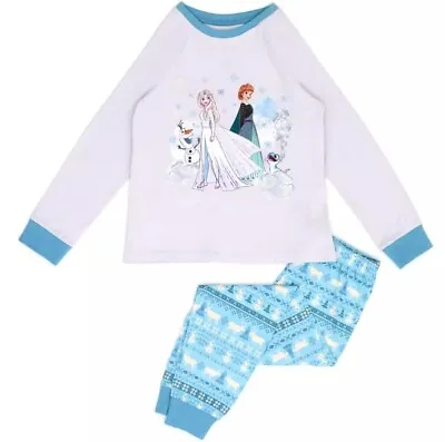 Buy BNWT New Disney Store Frozen 2 Organic Cotton Pyjamas 5-6Y Anna Elsa Olaf Bruni • 12£