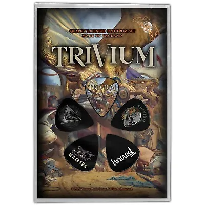 Buy TRIVIUM The Court Of The Dragon: 1mm Guitar Picks 5-PLECTRUM PACK Official Merch • 5.36£