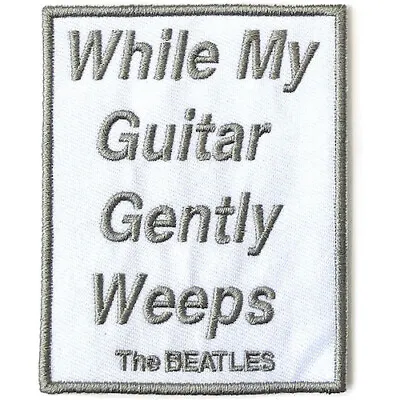 Buy THE BEATLES While My Guitar Gently Weeps : Woven SEW-ON PATCH Official Merch • 3.43£