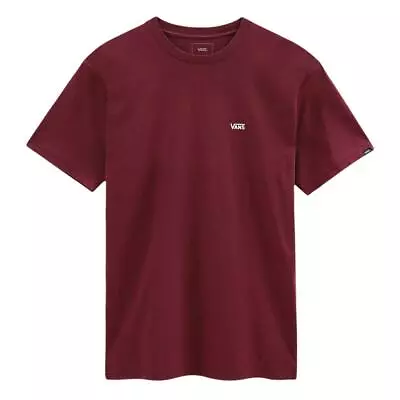 Buy Vans Men’s Left Chest Logo Cotton Short Sleeve T-Shirt Port Royale/White  • 14£