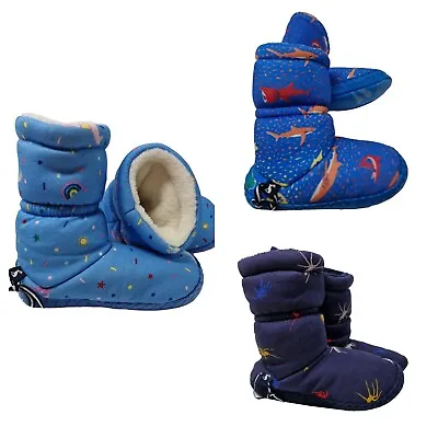 Buy Joules Slippers Kids Boys Girls X S S M L XL Horse Spider Shark NEW • 14.99£