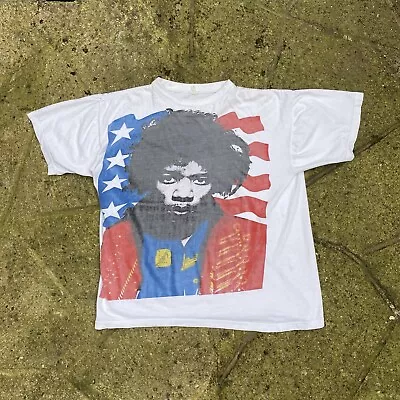 Buy Vintage Jimi Hendrix 1988 ACME Single Stitch T Shirt  • 300£