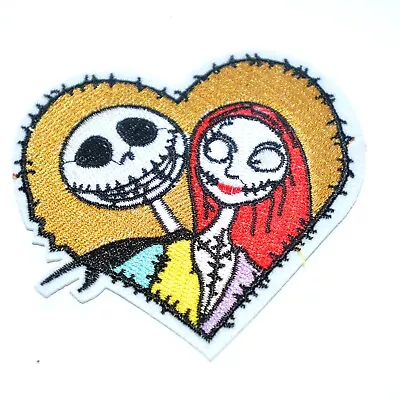 Buy Iron On Patch Iconic The  Nightmare Before Christmas Jack Sellington And Sally • 6.99£