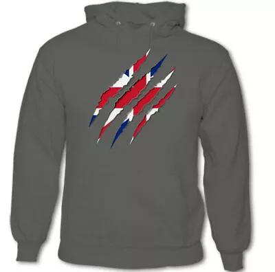 Buy Ripped Claw Union Jack Flag Mens British Hoodie Team GB UK St Georges Day Top • 24.49£