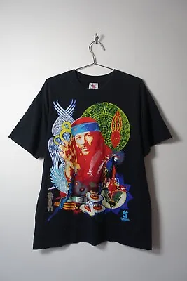 Buy Vintage 1996 Santana Heaven Smiles Graphic T Shirt Mens Large Single Stitch • 89.99£