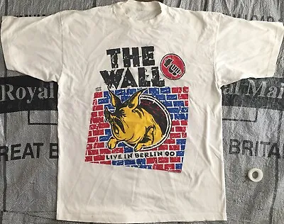 Buy Pink Floyd The Wall Concert Berlin 1990 T Shirt White Van Morrison Bryan Adams • 60£