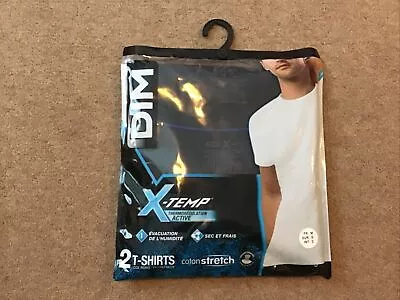 Buy Dim X-Temp T Shirts 2 Pack Black In Mens Size Small BRAND NEW • 16.99£