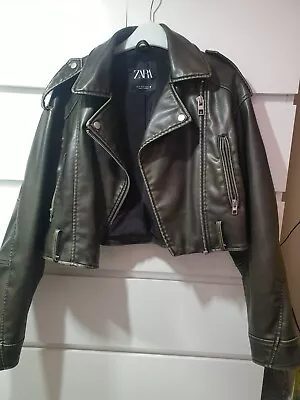 Buy Zara Leather Jacket Woman • 30£