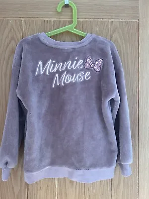 Buy Girls Fluffy Minnie Mouse Pyjamas Aged 7/8 Disney Store Christmas Pjs • 5£