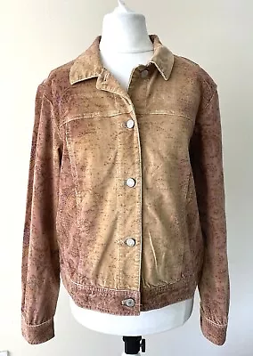 Buy Women's Vintage Corduroy Jacket Floral Size 10 - 12  Brown Medium • 11.05£