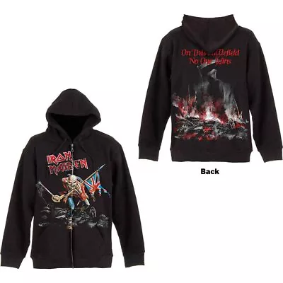 Buy Iron Maiden 'Scuffed Trooper' Black Zip Hoodie - NEW • 42.99£