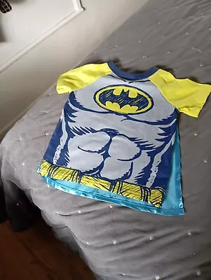 Buy Batman T Shirt With Cape Size 1-2 Years • 2.99£