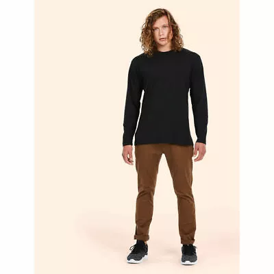 Buy Mens Long Sleeve Crew Neck T-Shirt Work Wear Tee Shirt 100% Cotton Causal Tops  • 6.95£