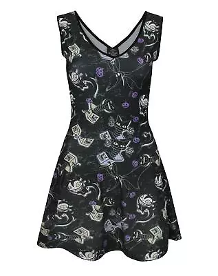 Buy Disney The Nightmare Before Christmas Black Sleeveless Skater Dress (Womens) • 20.99£