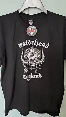 Buy Motorhead England Black T-shirt Size Large New With Tags Motif Front And Back • 15£