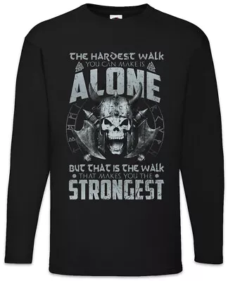 Buy The Hardest Walk Long Sleeve T-Shirt Viking Vikings Valhall Valhalla Odin Odhin • 27.54£