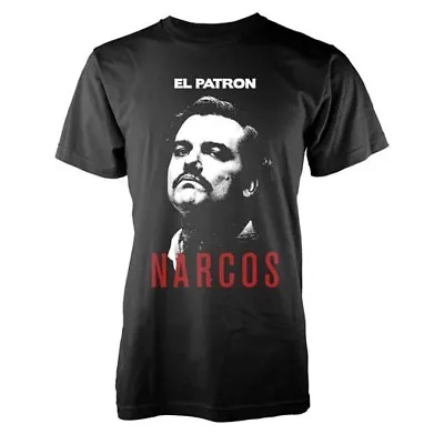Buy Narcos Godfather Mens T-Shirt Large Black Official NEW • 16.99£