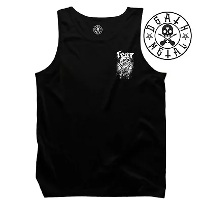 Buy Praying Skull Vest Pocket Music Clothing Rock Metal Devil's Eye Satanic Tank Top • 6.99£