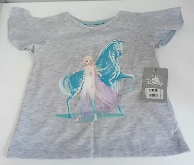 Buy Disney Store Girls T-Shirt Frozen Elsa T Shirt Top. Age 2 Years. • 6£