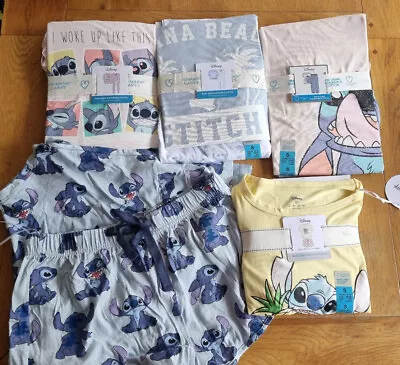 Buy Bnwt Primark Disney Lilo & Stitch Pyjamas Pj's Tshirt - Vest - Shorts - Long • 19.99£