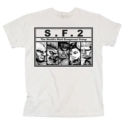 Buy Street Fighter 2 Capcom Graphic Licensed White Gaming Classic Retro T-Shirt • 10.99£