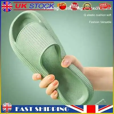 Buy Cool Slippers White Yellow Green Thick Bottom Slippers Elastic For Home Bathroom • 10.09£