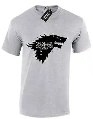 Buy Winter Is Coming Lion Mens T Shirt Tee Daenerys Game Khaleesi Throne Jon Snow  • 7.99£