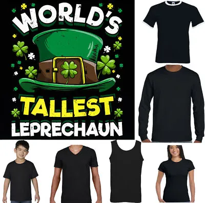 Buy ST PATRICKS DAY T-SHIRT World's Tallest Leprechaun Paddys Irish Tee Top • 10.99£