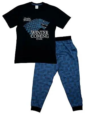 Buy Mens Game Of Thrones Iron Anniversary Winter Is Coming GOT Pyjamas Sizes S - XL • 19.99£