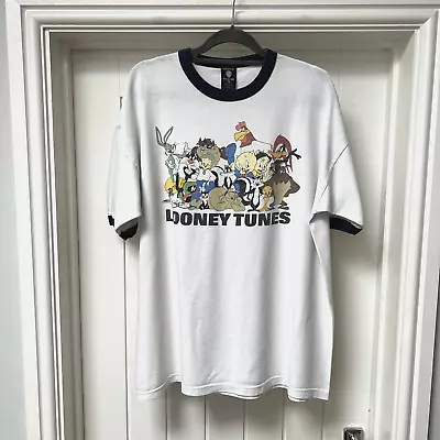 Buy Warner Brothers Men's Short Sleeved Looney Tunes Cotton T Shirt Multicoloured XL • 19.99£