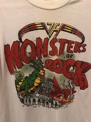 Buy Van Halen Monsters Of Rock T-shirts Size Medium • 29£
