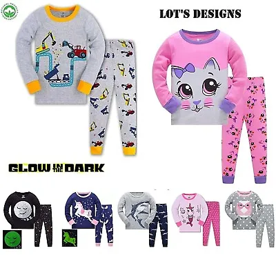 Buy Kids Boys Girls Pyjama Pyjamas Set PJs Sleepwear Nightwear  Size 3 4 5 6 7 8 Yrs • 10.90£