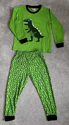Buy Baby Has Boys Dragon Motif Pyjama Set - Green - Size 120cm • 0.99£