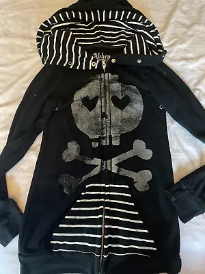 Buy Abbey Dawn By Avril Lavigne Hoodie Rare Skull Crossbones Size S Oversized • 90£