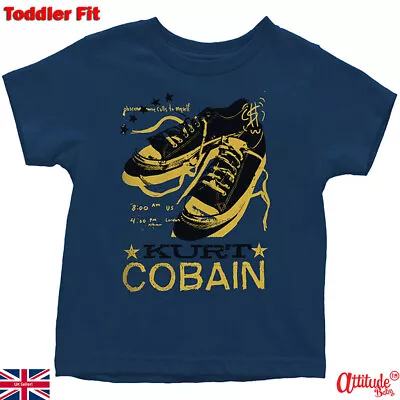 Buy Kurt Cobain Baby And Kids T Shirts-Official Licensed-Cobain Rock Band Tee Shirts • 14£