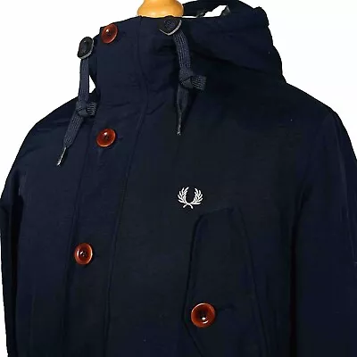 Buy Fred Perry Mountain Parka - Navy - Size S/M - Mod 60s Casuals Scooter Terraces • 10.50£