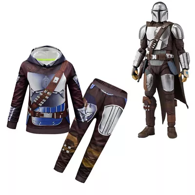 Buy Boys Kids The Mandalorian Hoodie+Pants Tracksuit Set Cosplay Costume Outfit 2cps • 17.99£