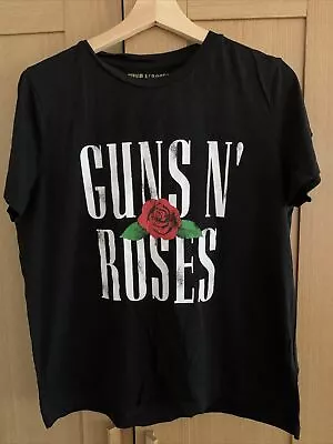 Buy Tesco Womens Guns N Roses T-shirt - Size 12 • 6£
