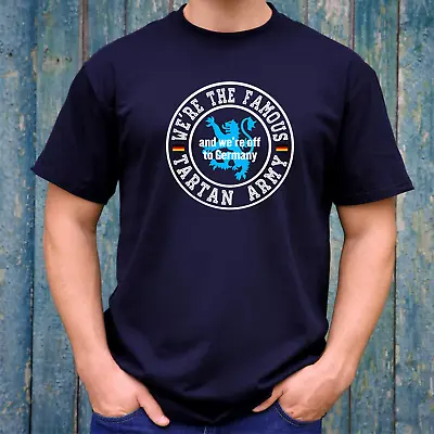 Buy We're The Famous Tartan Army & We're Off To Germany T-shirt, Scotland Euro 2024 • 14.99£