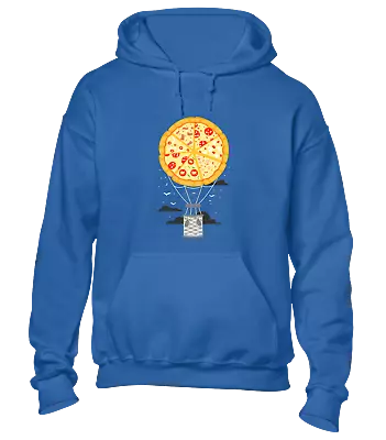 Buy Pizza Hot Air Balloon Hoody Hoodie Funny Joke Design Food Lover New Top Gift • 16.99£