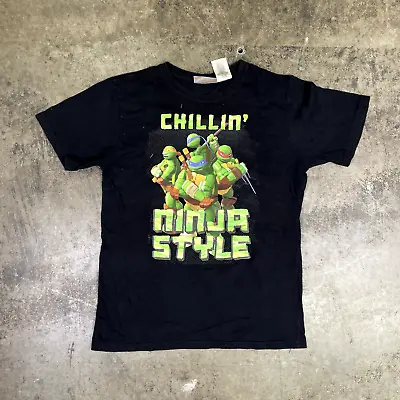 Buy Nickelodeon T-Shirt MensnTeenage Mutant Ninja Turtles Y2K Graphic Black Small • 15£