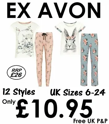 Buy Ladies Pyjamas Ex Uk Store Avon 13 Designs Womens Pj Set Night Wear Rrp £26 New • 8.99£