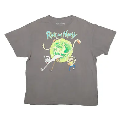 Buy RICK AND MORTY Mens T-Shirt Grey XL • 6.99£