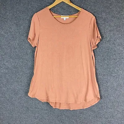 Buy Witchery Shirt Womens Extra Large Orange Tunic Top Round Neck Pullover Ladies • 15.68£