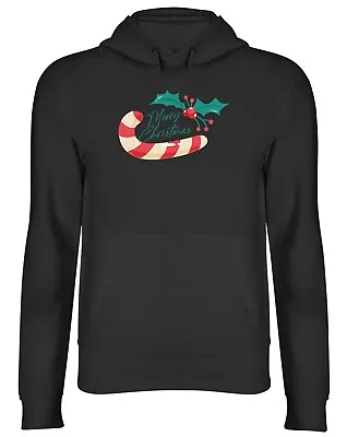 Buy Merry Christmas Candy Cane Xmas Mens Womens Hooded Top Hoodie Gift • 17.99£