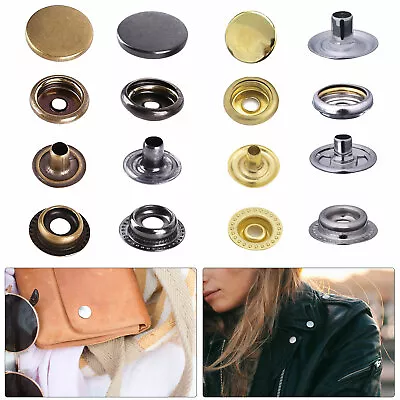 Buy 20mm Heavy Duty Press Studs Snap Fasteners Poppers Buttons Leather Jacket Coats • 20.99£