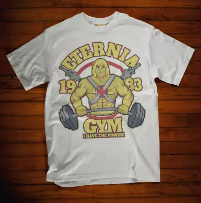 Buy He Man T-Shirt Eternia Gym Power TV Skeletor Training 80s 90s Tee Retro PRINCE • 7.99£