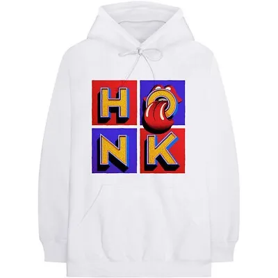 Buy The Rolling Stones Honk  Mens White Official Hoodie Hooded Top Size Large-NEW • 27.99£