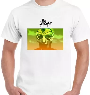 Buy M F Doom T Shirt Metal Mask Image - New, L, White, 100% Cotton, Rapper, Hip Hop • 5£
