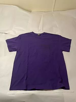 Buy 2022 Arcade Fire Neon Bible Tour Local Crew T-Shirt XL Purple Concert Tee EUC • 16.67£